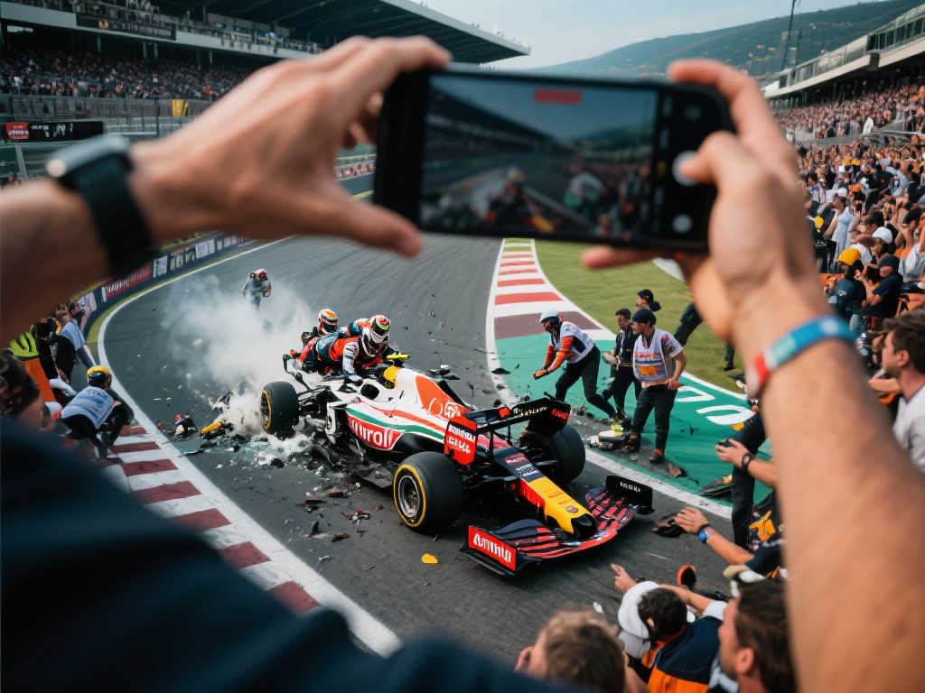 车迷视角下的安东内利惊险救车瞬间，视觉震撼效果爆棚